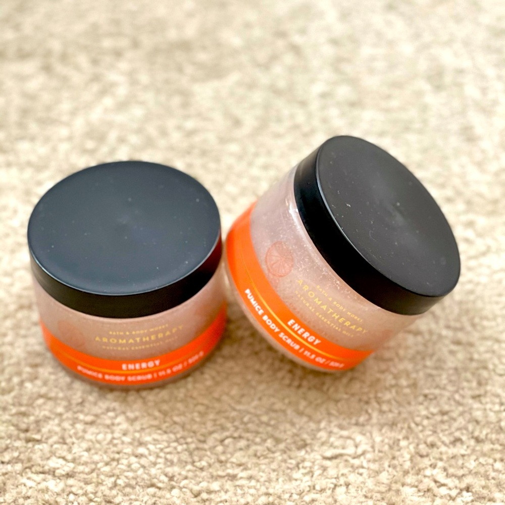 BBW aromatherapy energy pumice body scrub